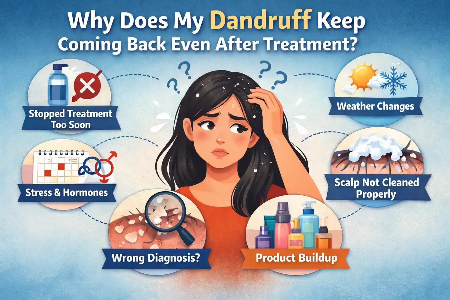 Why Does My Dandruff Keep Coming Back Even After Treatment?